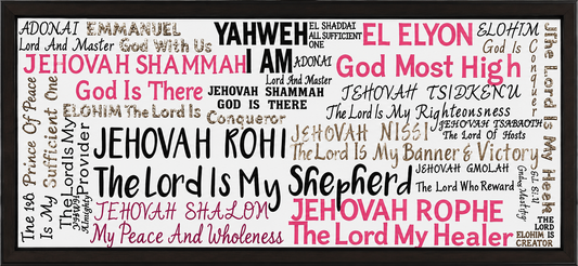 Names of God — Mixed Media Scripture Art