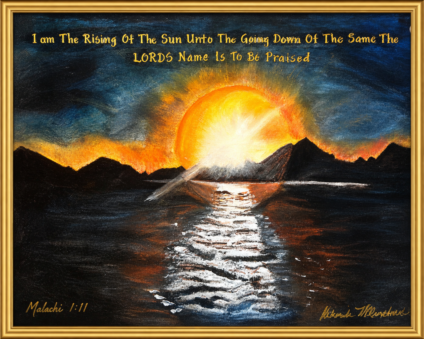 Carribbean Sunset From the Rising of the Sun to the Going Down of the Same The Lord's Name is to be Praised Psalms 113:3