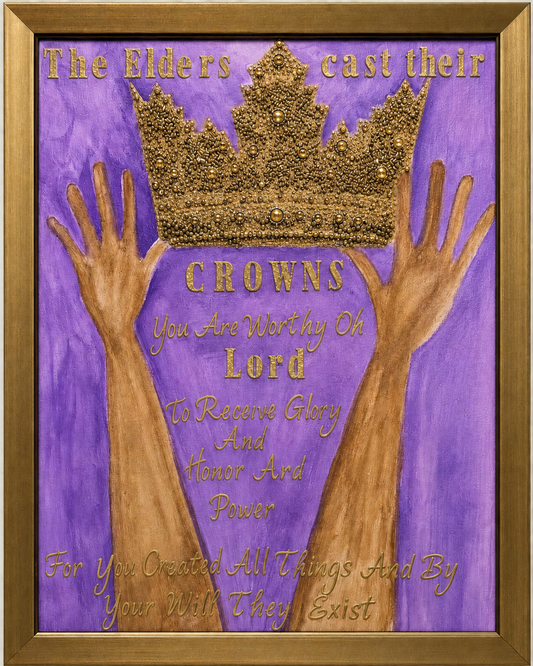 Purple Background Casting Crowns Revelation 4:10